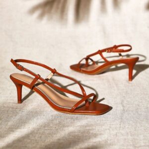 Sandalias de tacón fino