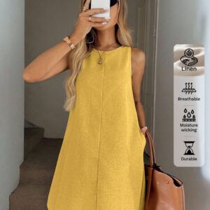 Vestido corto sin mangas para verano