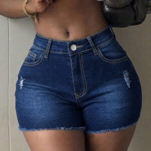 Short en denim sin dobladillo