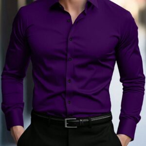Camisa de vestir de mangas largas para hombres