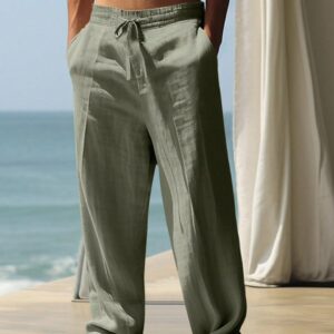 Pantalón de hilo para hombre