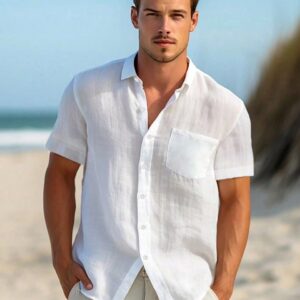 Camisa de mangas cortas para hombre
