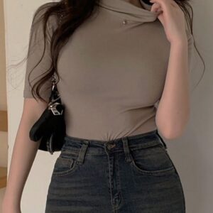 Camiseta ajustada de manga 3/4