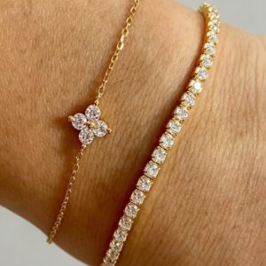 Set de pulsera de dos piezas de acero inoxidable